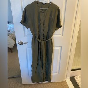 Madewell green jumpsuit size M